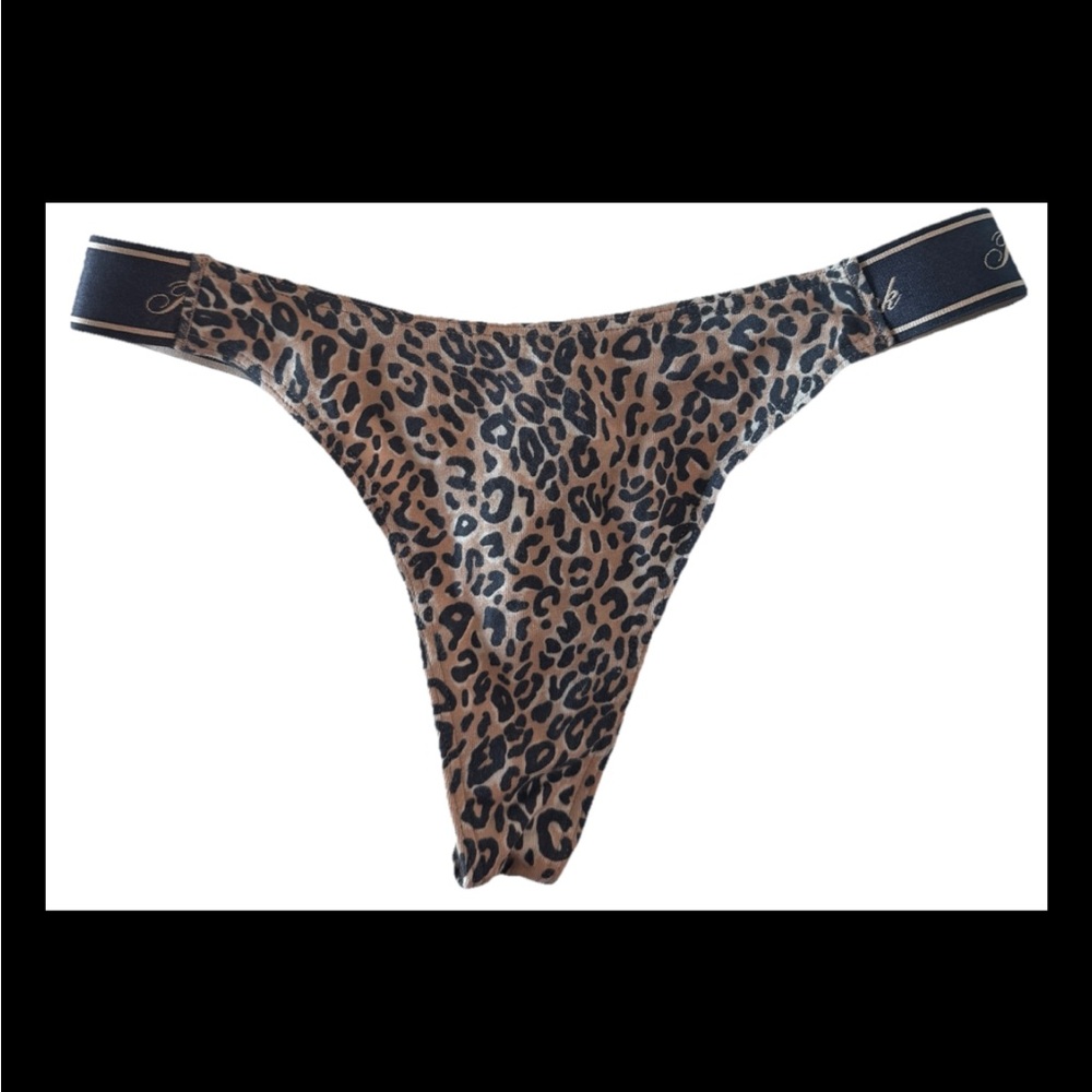 Pink Victoria’s Secret S Thong Cheetah Black Beije Thong S